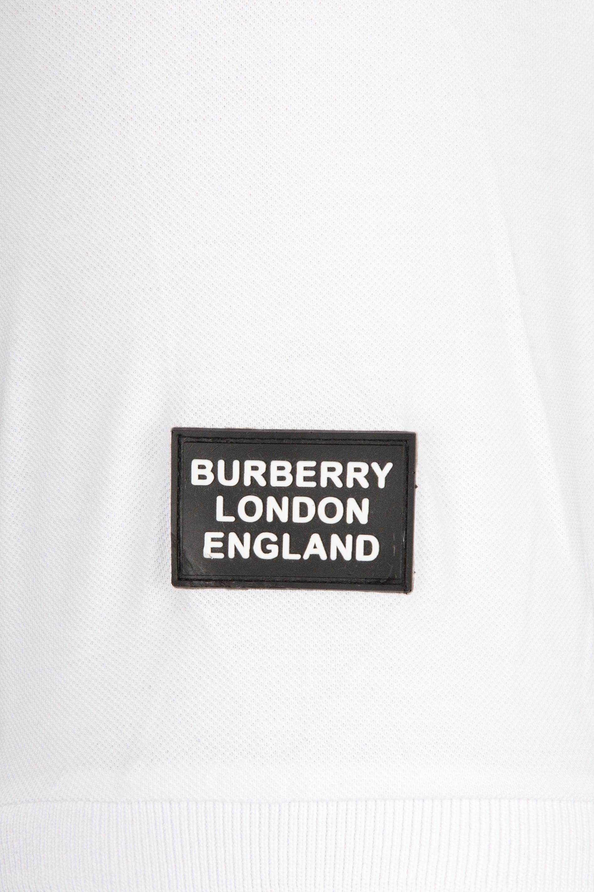 Burberry Men's Polo Shirt In White